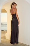 MADELEINE STRAPLESS MAXI DRESS - NOIR