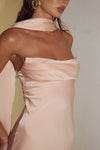MADELEINE STRAPLESS MAXI DRESS - PEACH