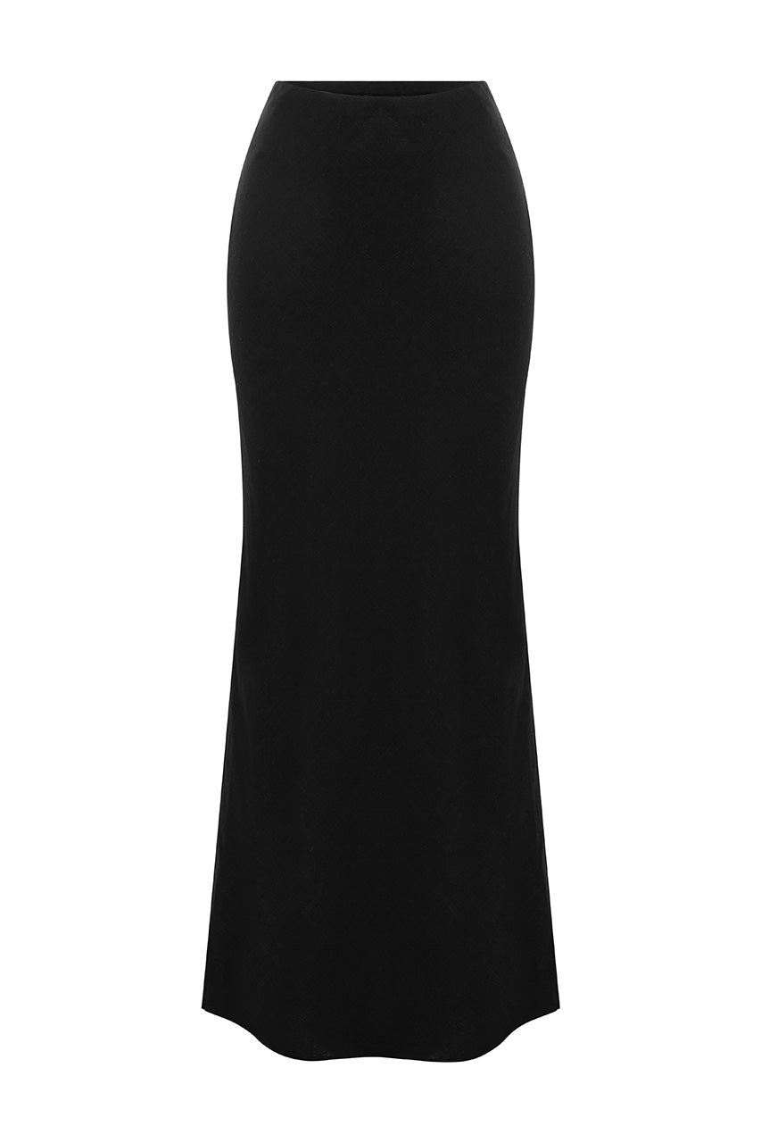 MADELENA MAXI SKIRT - BLACK