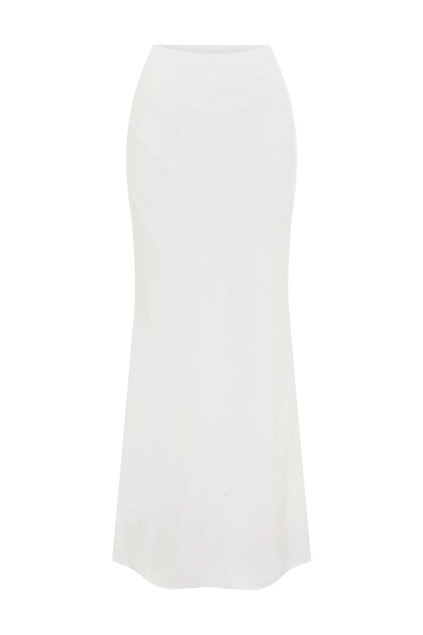 MADELENA MAXI SKIRT - WHITE