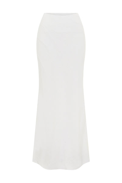 MADELENA MAXI SKIRT - WHITE