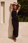 MADELENA MIDI DRESS - BLACK