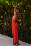 MADELENA MIDI DRESS - ORANGE