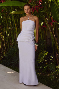 MADELENA MAXI SKIRT - WHITE
