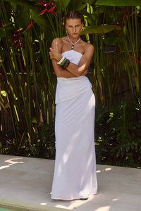 MADELENA MAXI SKIRT - WHITE