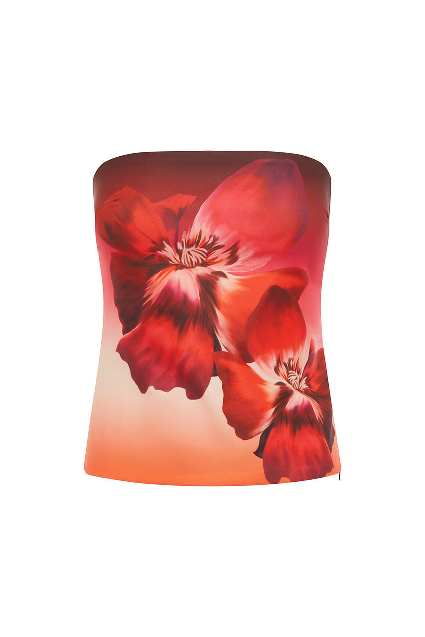 MAHINA BUSTIER - RUBY FLOWER