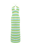 MAHLIA MAXI DRESS - AQUA MULTI