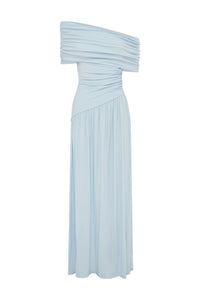 MALANI ONE SHOULDER MAXI DRESS - BLUE