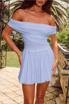MANALLA MINI DRESS - PERIWINKLE