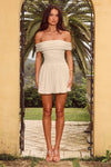 MANALLA MINI DRESS - STONE