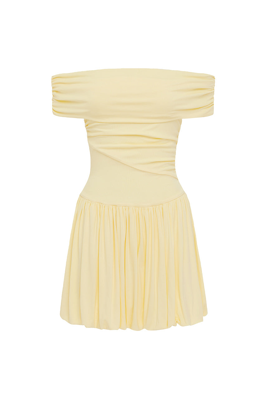 MANALLA MINI DRESS - LEMON