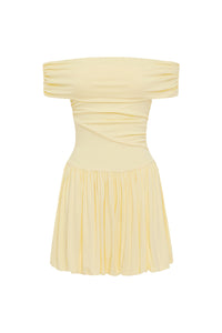 MANALLA MINI DRESS - LEMON