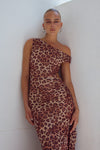 MARA MAXI DRESS - LEOPARD PRINT
