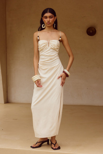 MARIANNA MIDI DRESS - CREAM