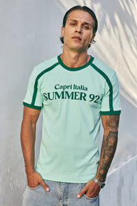 MARK SHORT SLEEVE T-SHIRT - MINT/FOREST