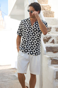 MASON SHIRT - BLACK BRANDON