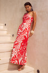 MATELO MIDI DRESS - MATELO RED