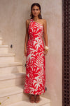 MATELO MIDI DRESS - MATELO RED