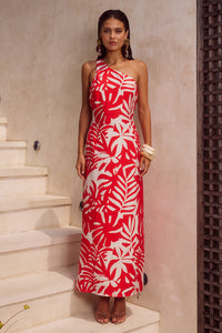 MATELO MIDI DRESS - MATELO RED