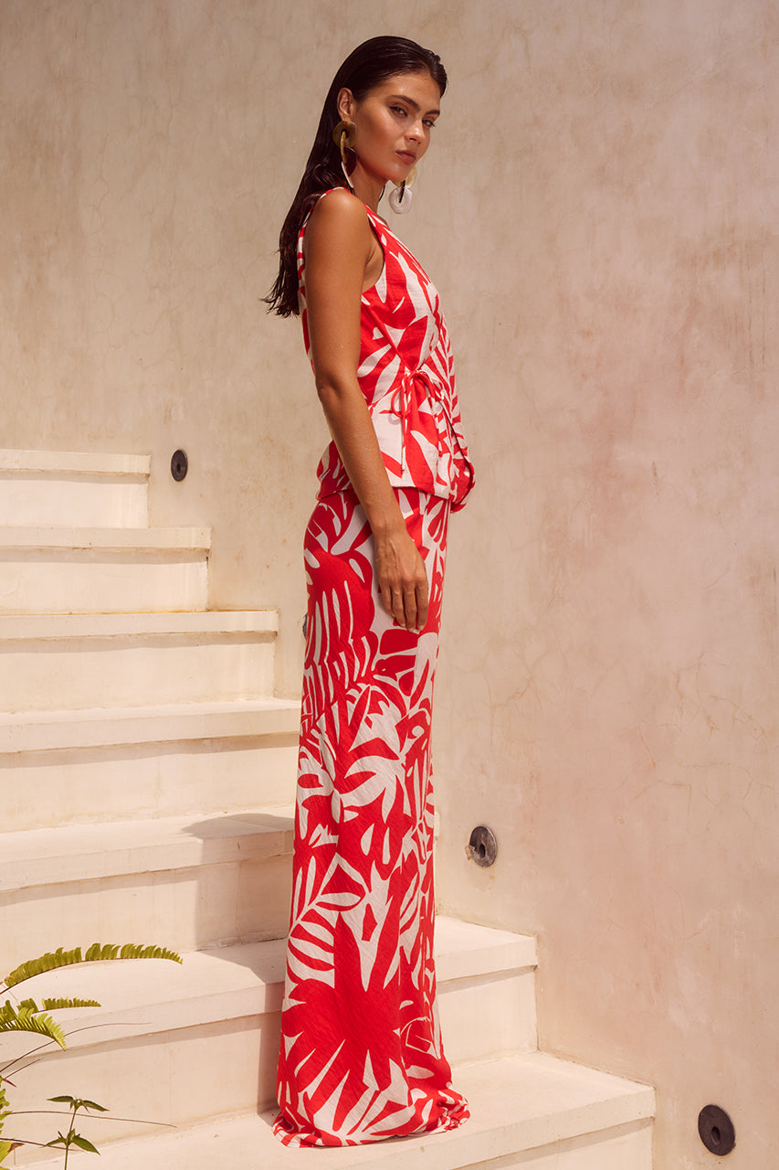 MATELO MAXI SKIRT - MATELO RED