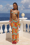 MIAMI MAXI SKIRT - DIAZ AQUA
