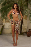 TROPEZ SARONG - ARIZONA CHOC