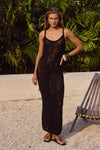 MILENIA MIDI DRESS - BLACK