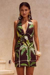 MIRANTO MINI DRESS - ARLO GREEN