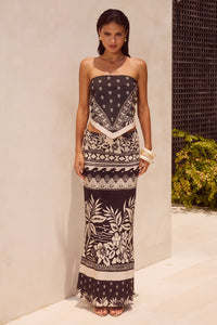 MIRANTO MAXI SKIRT - MILOSA BLACK