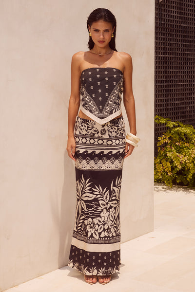 MIRANTO MAXI SKIRT - MILOSA BLACK