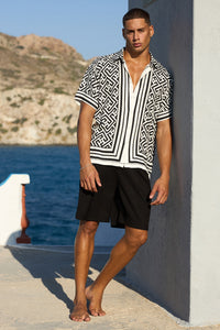 MIRKO SHIRT  - WHITE/BLACK