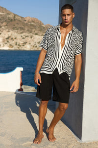 MIRKO SHIRT  - WHITE/BLACK
