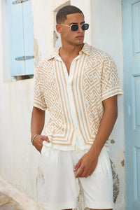MIRKO SHIRT  - WHITE/SAND