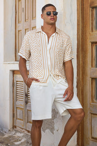 MIRKO SHIRT  - WHITE/SAND