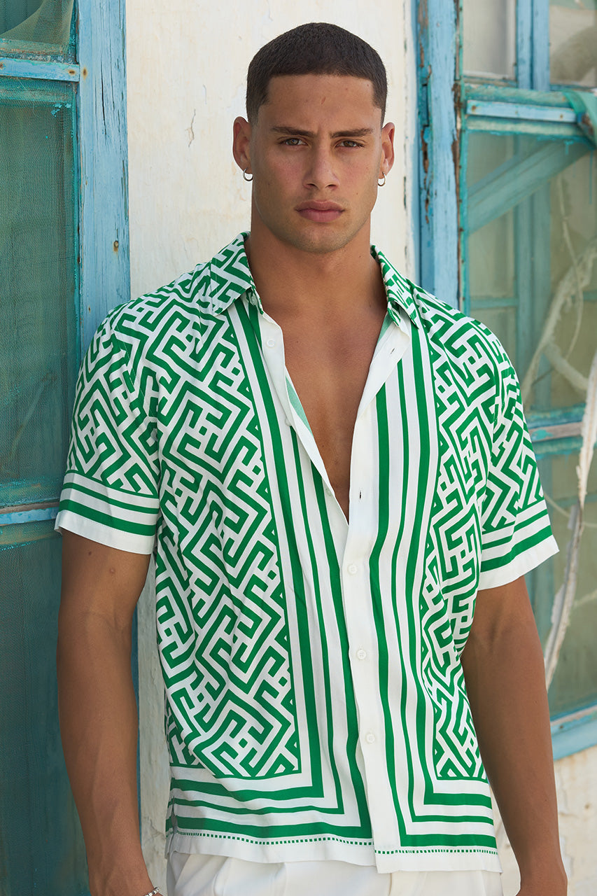 MIRKO SHORT SLEEVE SHIRT - MIRKO GREEN