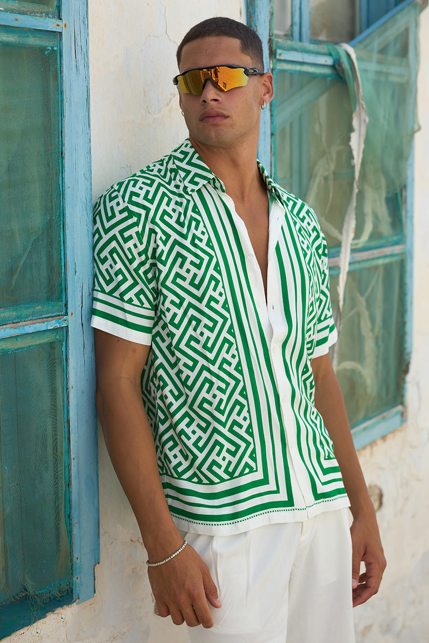MIRKO SHORT SLEEVE SHIRT - MIRKO GREEN