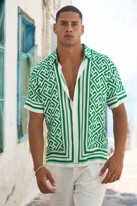 MIRKO SHORT SLEEVE SHIRT - MIRKO GREEN