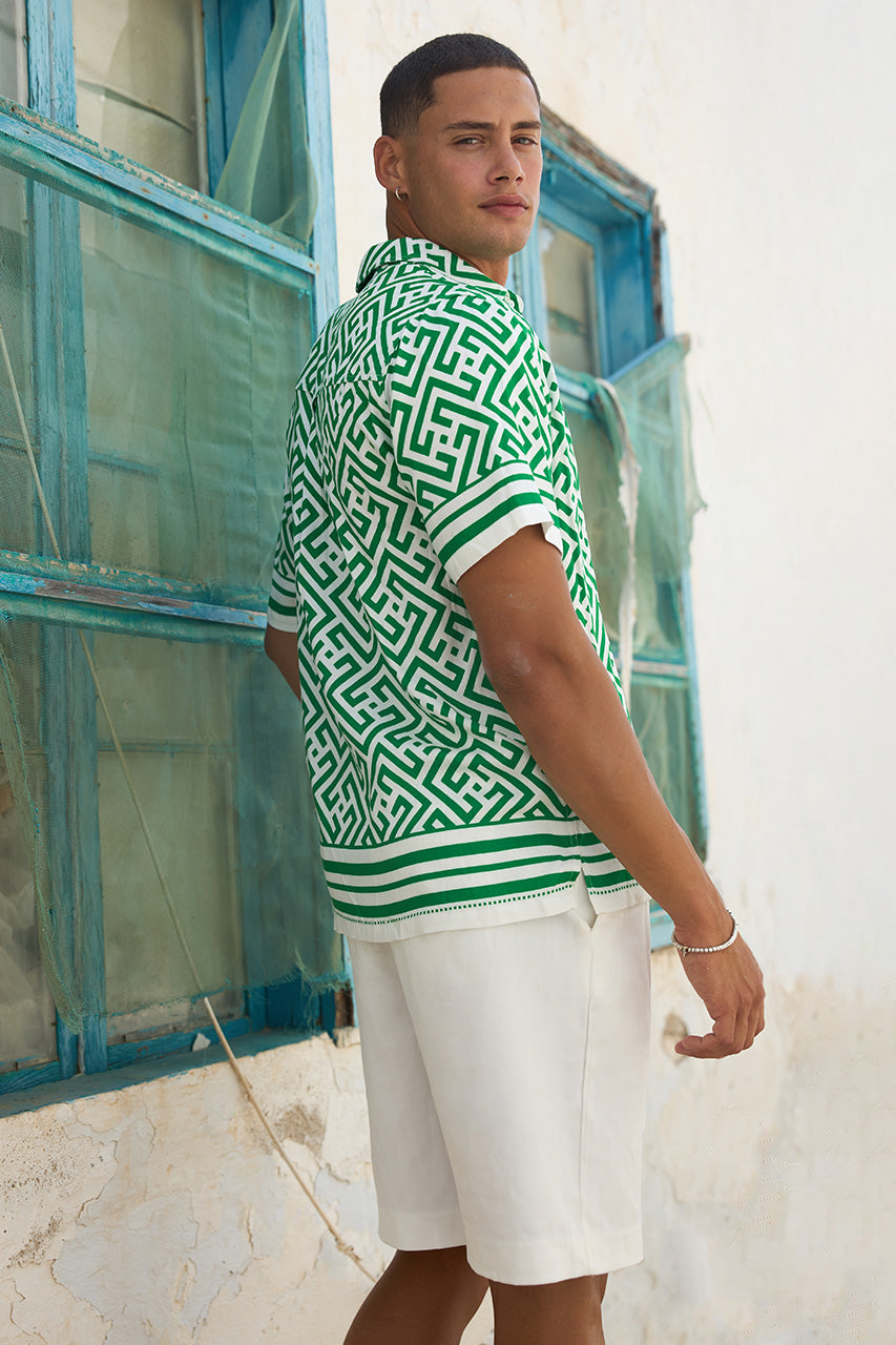 MIRKO SHORT SLEEVE SHIRT - MIRKO GREEN