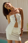 MOLLI MINI SKIRT - WHITE