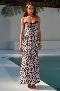 MONET CROSS BACK MAXI DRESS - GIANA WHITE