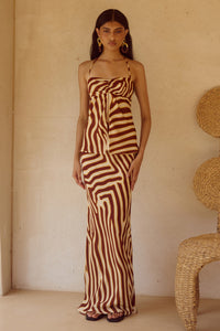 MONTIE MAXI SKIRT - MONTIE CHOC