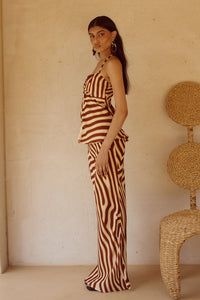 MONTIE MAXI SKIRT - MONTIE CHOC
