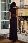 NAELLE ONE SHOULDER MAXI DRESS - BLACK