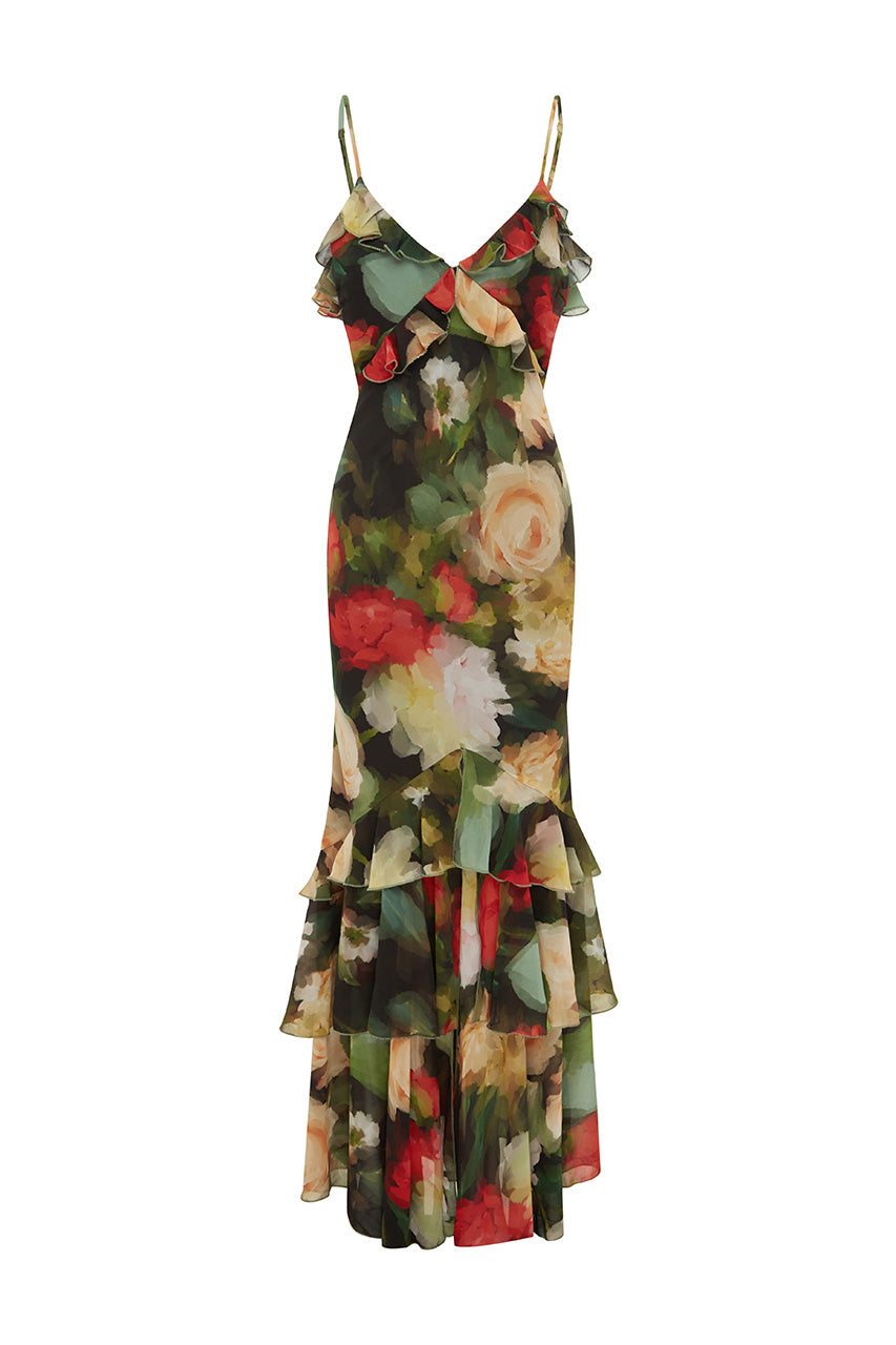 NAMARI MAXI DRESS - ASHA PRINT