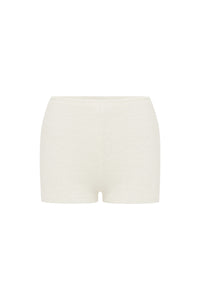NERA KNIT MINI SHORTS - SAND