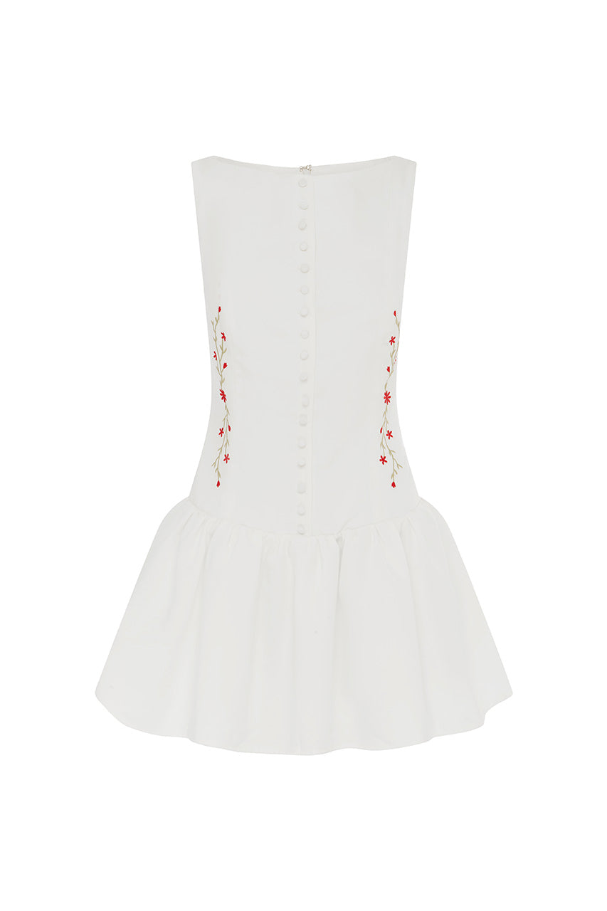 NEVAH MINI DRESS - WHITE