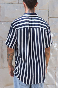 NICK SHIRT - NAVY/WHITE