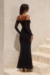NISSA MAXI DRESSS - BLACK
