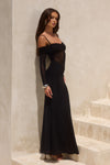 NISSA MAXI DRESSS - BLACK