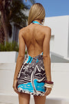 NOLA MINI DRESS - TROPEZ BLUE